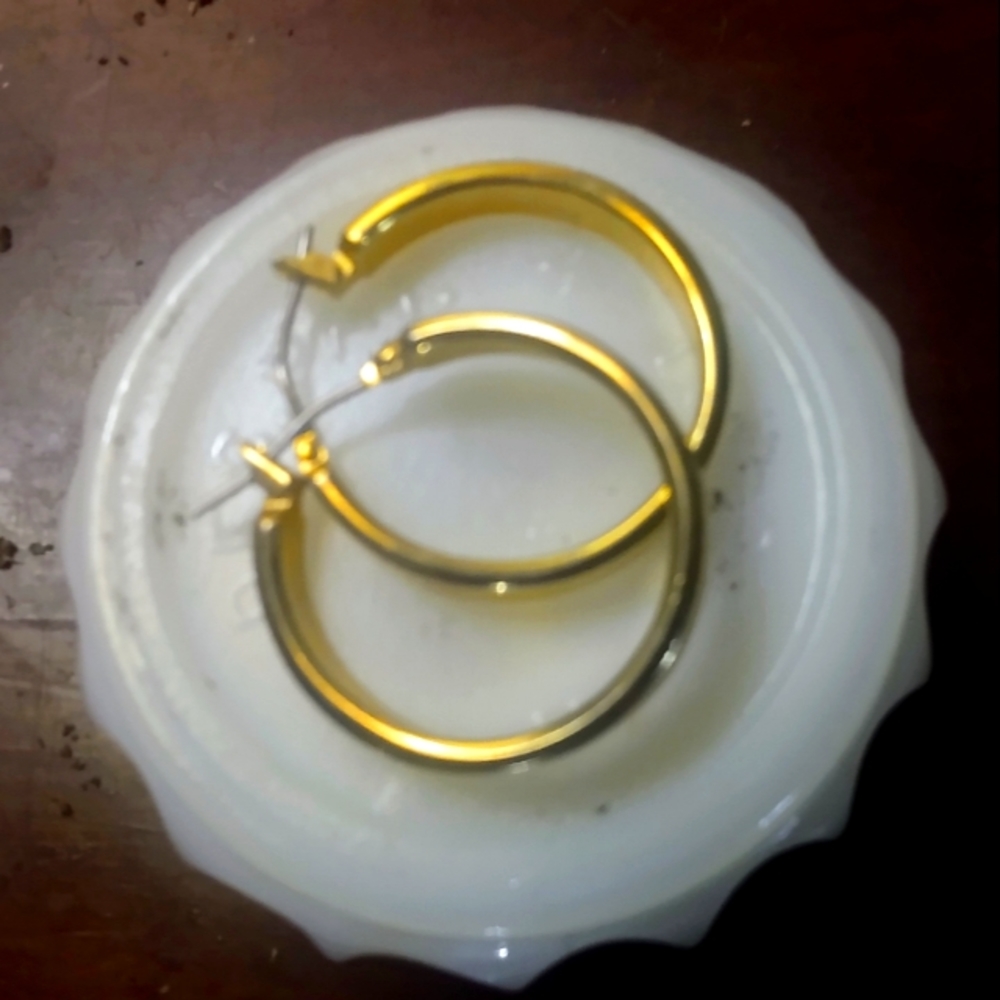 2 pair of vintage loop earrings